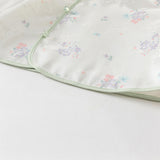 Dave&Bella Toddler Girls Green Begonia Print Top Mesh Half Skirt Two Piece Sets