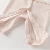 Dave&Bella Baby Girls Cotton Light Pink Sweet Romper