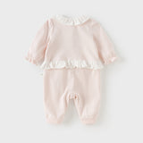 Dave&Bella Baby Girls Cotton Light Pink Sweet Romper