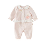 Dave&Bella Baby Girls Cotton Light Pink Sweet Romper