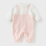 Dave&Bella Baby Girls Cotton Pink Bodysuits Romper Crawling Suit