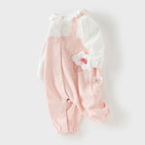 Dave&Bella Baby Girls Cotton Pink Bodysuits Romper Crawling Suit