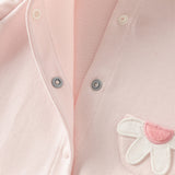 Dave&Bella Baby Girls Sweet Cotton Light Pink Bodysuits Romper Crawling Suit