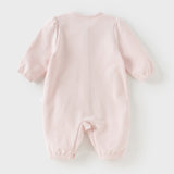 Dave&Bella Baby Girls Sweet Cotton Light Pink Bodysuits Romper Crawling Suit