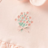 Dave&Bella Baby Girls Light Pink Cotton Comfortable One-Piece Romper