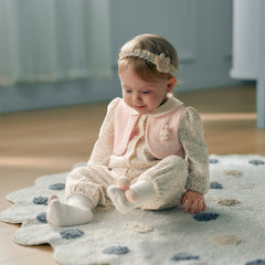 Dave&Bella Newborn Girls Autumn Pink Floral Baby One-Pieces Romper