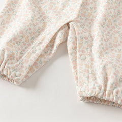 Dave&Bella Newborn Girls Autumn Pink Floral Baby One-Pieces Romper