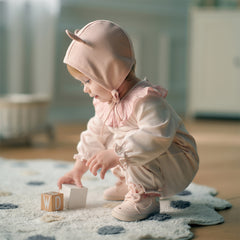 Dave&Bella NewBorn Girls Autumn Cotton Pink Baby One-pieces Romper