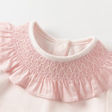Dave&Bella Baby Girls Cotton Pink One-pieces Romper