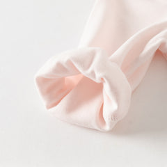 Dave&Bella NewBorn Girls Autumn Cotton Pink Baby One-pieces Romper