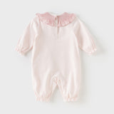 Dave&Bella Baby Girls Cotton Pink One-pieces Romper