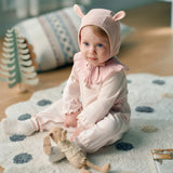 Dave&Bella Baby Girls Cotton Pink One-pieces Romper