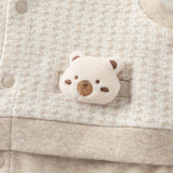 Dave&Bella Baby Boys Khaki Indoor Romper