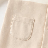 Dave&Bella Baby Boys Cotton Light Khaki Indoor Romper