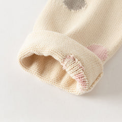 Dave&Bella Kids Girls Autumn Apricot Floral Sweater Cardigans Coats