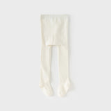 Dave&Bella Kids Girls Beige/Grey Cherry Print Footed Tights Leggings