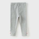 Dave&Bella Toddler Girls Casual Grey/Grey Purple Leggings