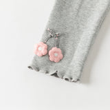 Dave&Bella Toddler Girls Casual Grey/Grey Purple Leggings