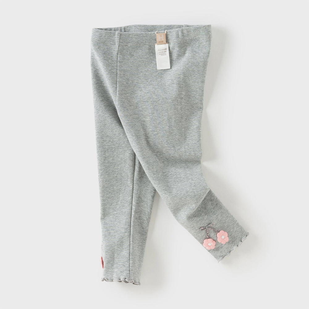 Dave&Bella Toddler Girls Casual Grey/Grey Purple Leggings