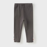 Dave&Bella Toddler Girls Casual Grey/Grey Purple Leggings