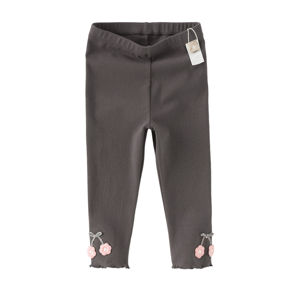 Dave&Bella Toddler Girls Casual Grey/Grey Purple Leggings