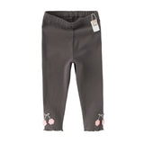 Dave&Bella Toddler Girls Casual Grey/Grey Purple Leggings
