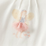 Dave&Bella Toddler Girls Sweet Cotton Light Blue/White Lace Collar T-shirt Tops