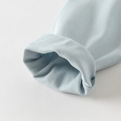 Dave&Bella Girls Autumn Sweet Cotton Light Blue/White Lace Collar T-shirt Tops