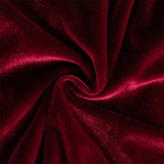 Dave&Bella Toddler Girls Winter Noble Wine Red Luxury Velveteen Holiday Princess Dress