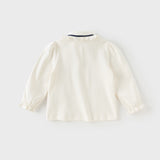Dave&Bella Toddler Girls Sweet Cotton White Shirt Top
