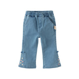 Dave&Bella Toddler Girls Cute Denim Blue Casual Jeans