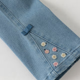 Dave&Bella Toddler Girls Cute Denim Blue Casual Jeans