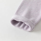 Dave&Bella Toddler Girls Purple Sweet Rabbit Print Hooded Knit Coats