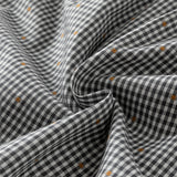 Dave&Bella Toddler Girls Cotton Sweet Grey Plaid A-line Princess Dress(wallet bag)