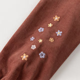 Dave&Bella Toddler Girls Brown Red Cotton Shirts Tops