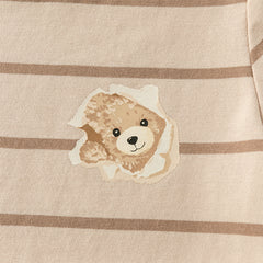 Dave&Bella Boys Autumn Long-Sleeve Cotton Casual Striped T-shirt Top