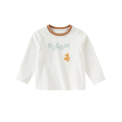 Dave&Bella Boys Autumn Long-Sleeve Cotton Casual Striped T-shirt Top