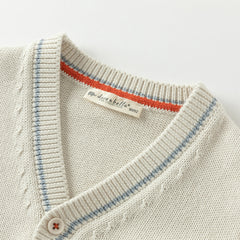 Dave&Bella Boys Autumn Cotton Apricot Cardigan Coat Top