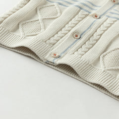 Dave&Bella Boys Autumn Cotton Apricot Cardigan Coat Top