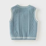Dave&Bella Toddler Boys Purple/Blue Versatile Tank Tops