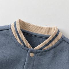 Dave&Bella Baby Boys Autumn Grey Blue Cute Romper One-Piece Bodysuit