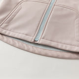 Dave&Bella Kids Girls/Boys Sea Blue/Purple Pink Outdoor Hooded Fleece Coat