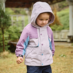 Dave&Bella Girls/Boys Autumn Outdoor Warm Hooded Fleece Jacket Top