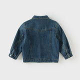 Dave&Bella Boys Toddler Cotton Denim Blue Casual Long Sleeve Jackets