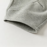 Dave&Bella Toddler Boys Light Grey Cotton Comfort Loose Outdoor Casual Pants