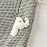 Dave&Bella Toddler Boys Light Grey Cotton Comfort Loose Outdoor Casual Pants