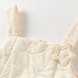 Dave&Bella Toddler Girls Cream Yellow Sleeveless Pinafore Dress