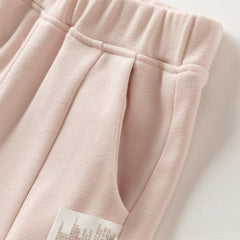 Dave&Bella Toddler Girls Autumn Pink Sweet Cozy Sweatshirts Long Pants Suits Set