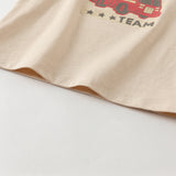 Dave&Bella Boys Toddler Cotton Car Print Apricot Casual T-shirt Tops