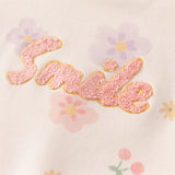 Dave&Bella Toddler Girls Toddler Sweet Pink Floral Sweatshirts Tops